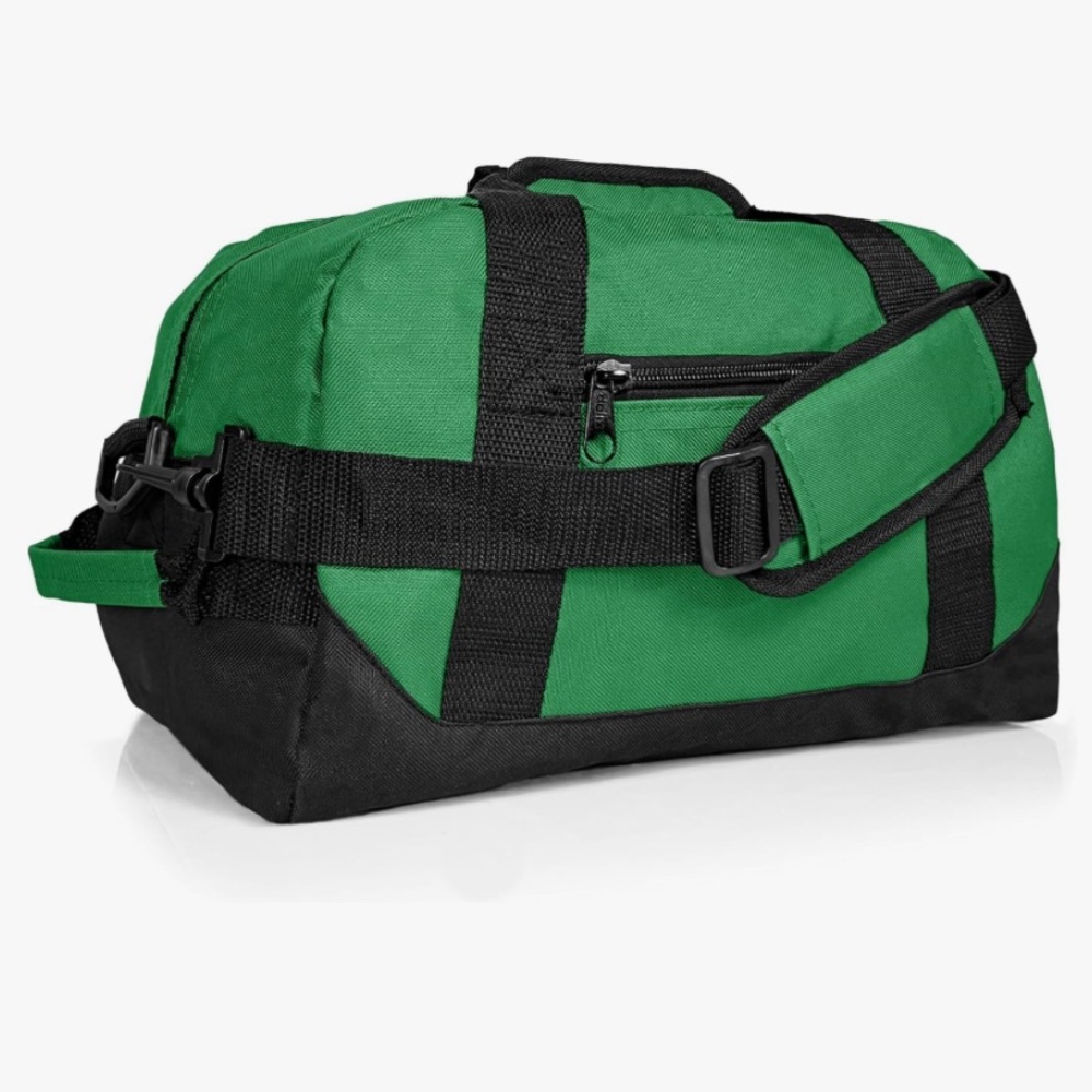 NIP Dalit 14” small duffel bag. Dark green. 14” x 8” x 9”